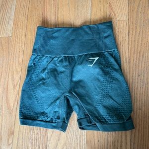 Gymshark Vital Seamless 2.0 Shorts (Dark Green Marl) - extra small